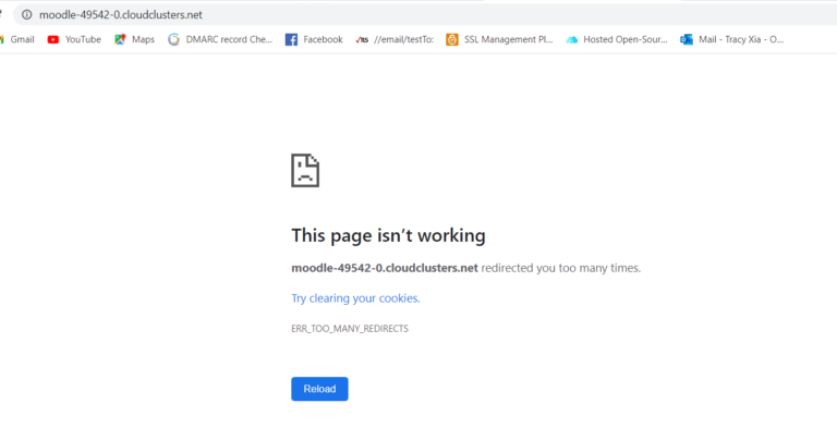 too many redirect error